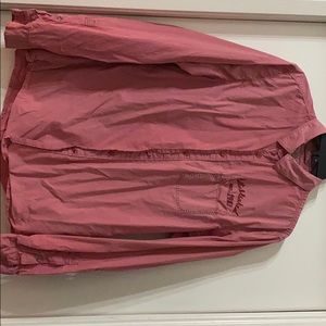 Pink long sleeve button down